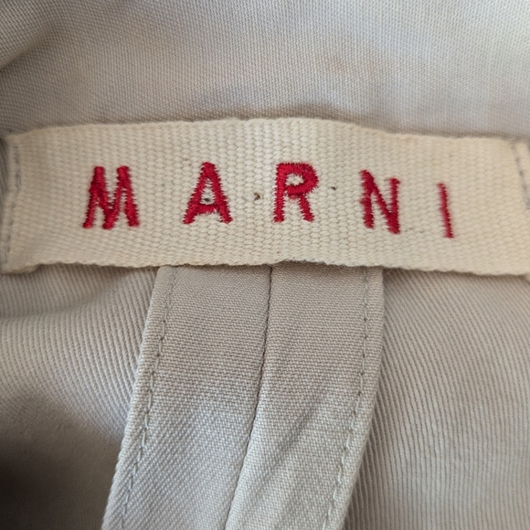 Marni Hidden Path of Light Trenchcoat in Sand Cotton - Picture 7 of 10